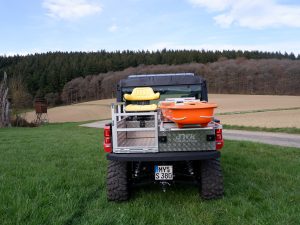 Einsatzfahrzeug mit SWK UTV Rettungsmodul